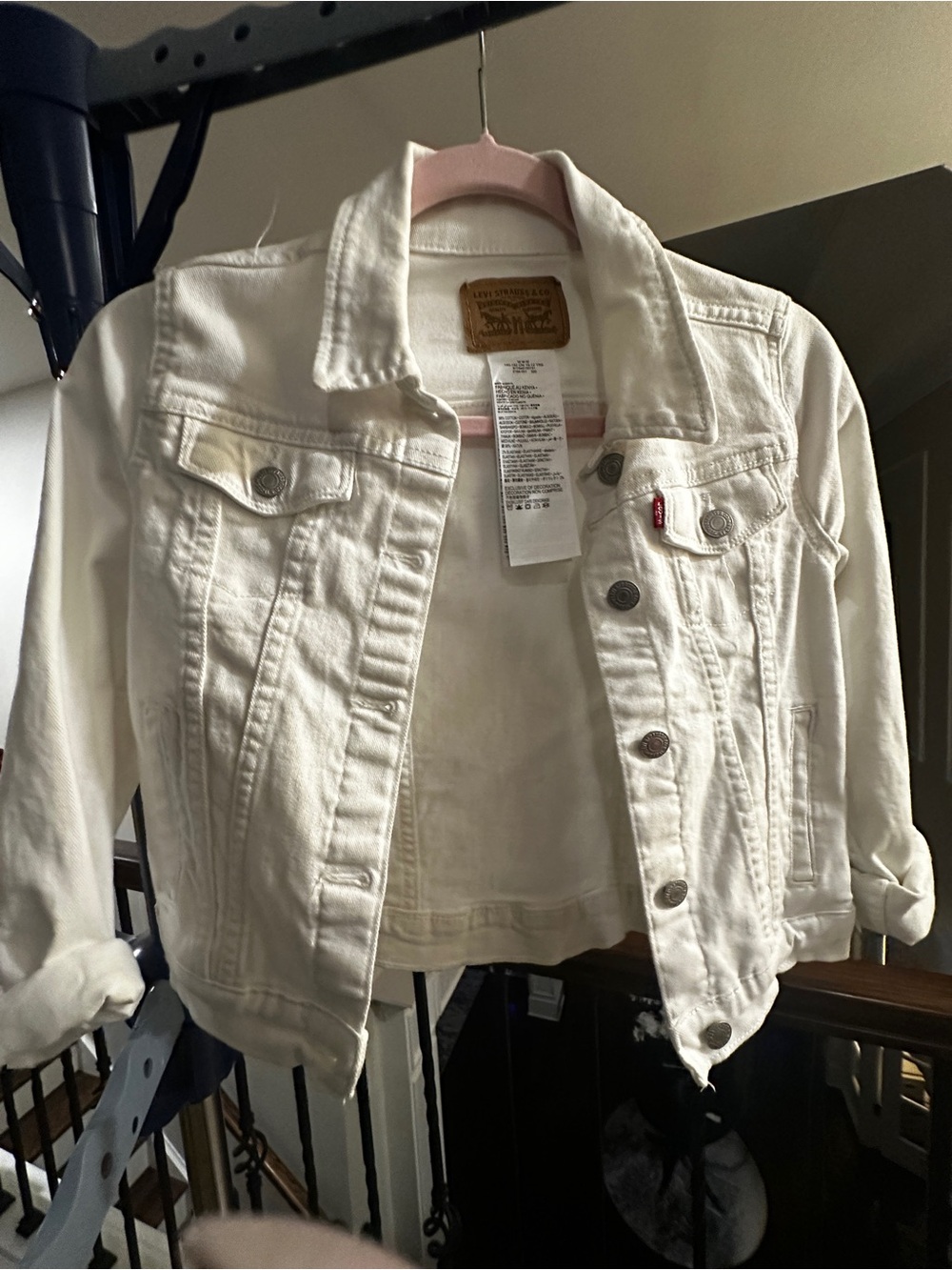 Levi's Kids White Denim Jacket - Button Front